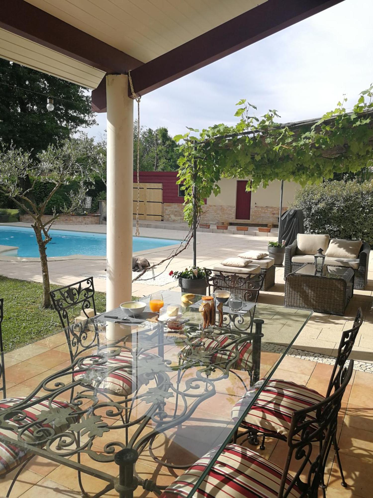 Bed and Breakfast Au Doux Repos Lucbardez-et-Bargues Exteriér fotografie